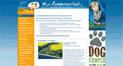 Desktop Screenshot of mein-campingurlaub.de